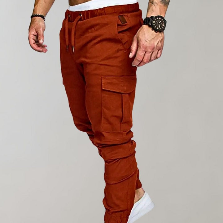 Comfortable Men's Cargo Pants - Elias-Gray-M-Nora Luxe