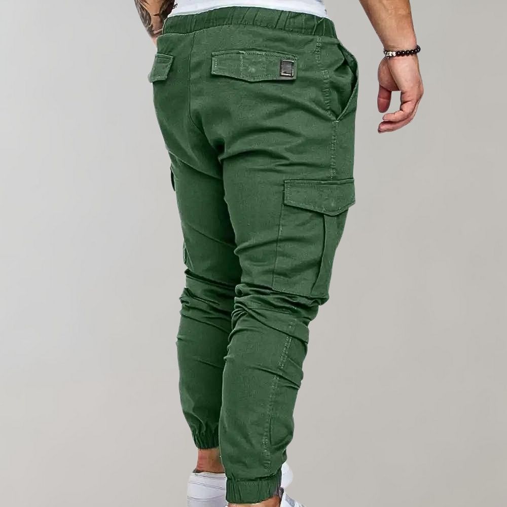 Comfortable Men's Cargo Pants - Elias-Gray-M-Nora Luxe