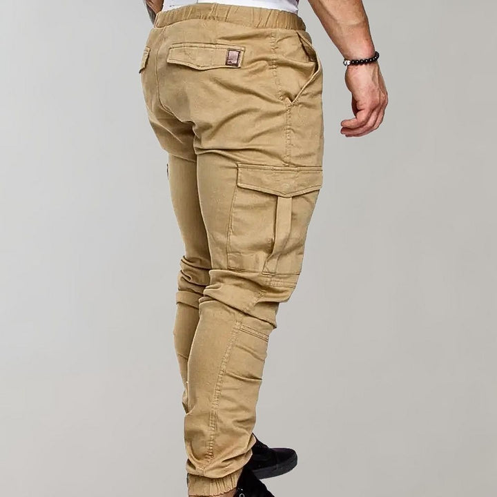 Comfortable Men's Cargo Pants - Elias-Gray-M-Nora Luxe