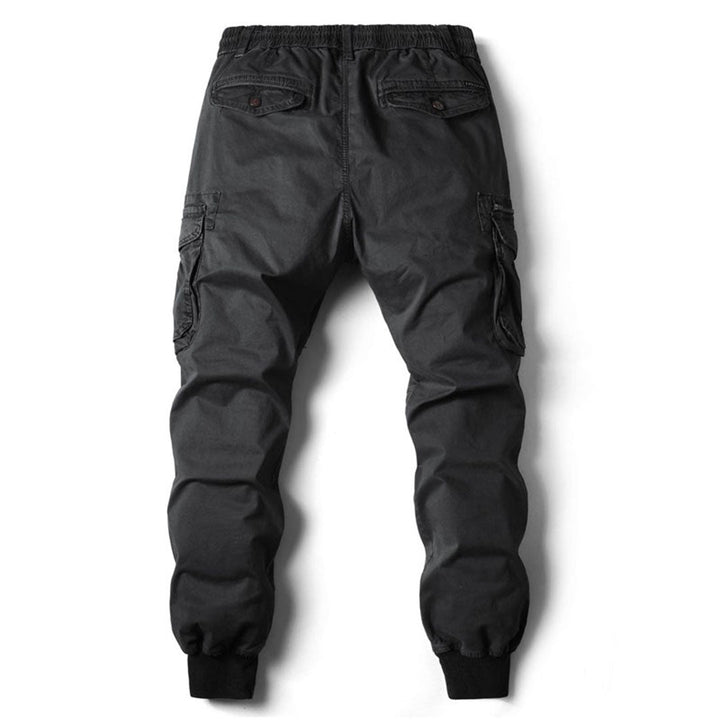 Comfortable Men's Cargo Trousers - Hunter-Beige-29-Nora Luxe