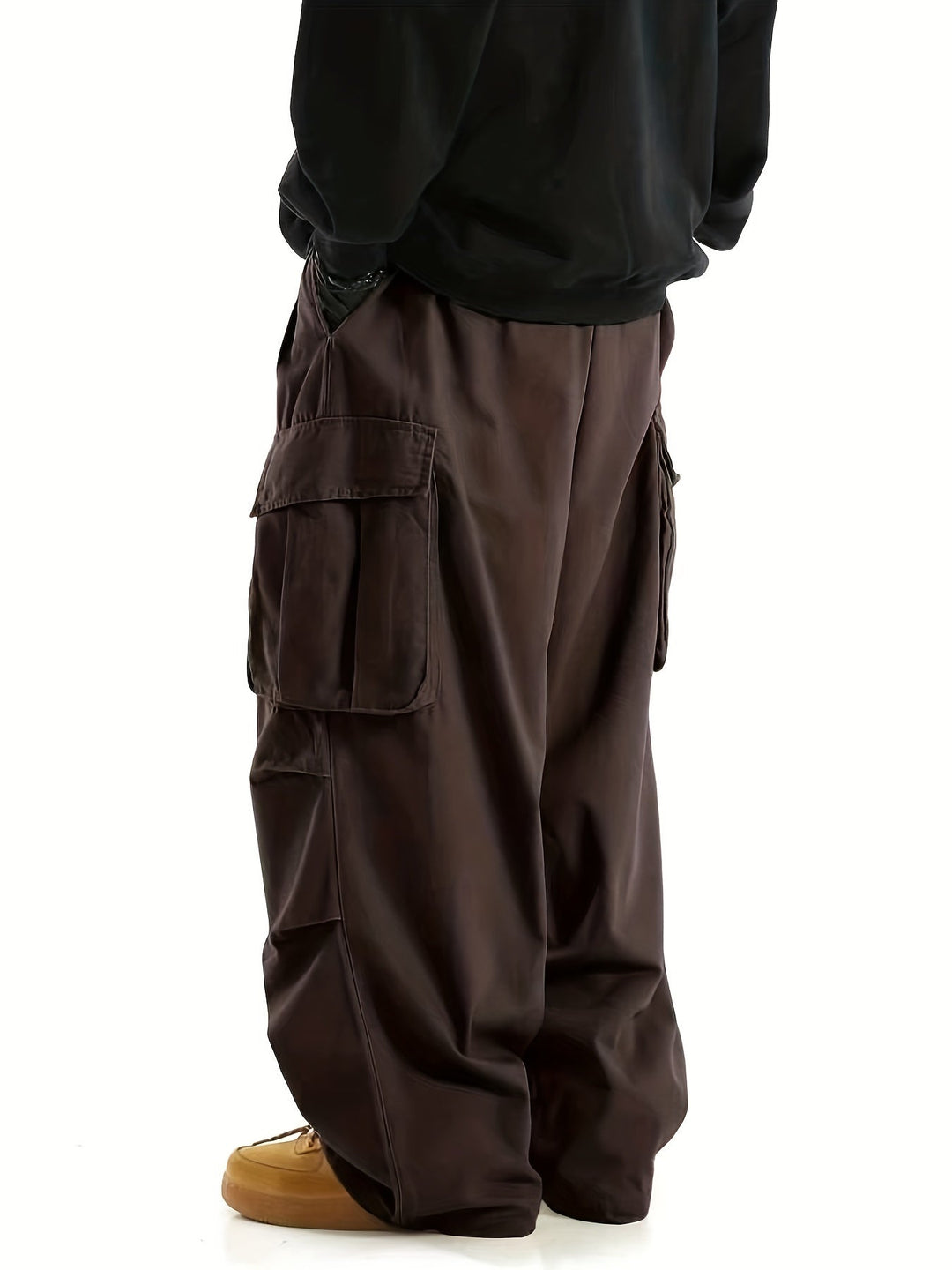 Comfortable Men's Cargo Trousers with Multiple Pockets - Daan-Brown-S-Nora Luxe