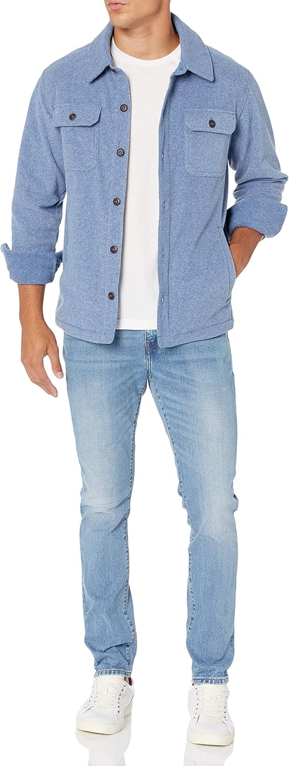 Comfortable Men's Fleece Shirt - Max-Black-S-Nora Luxe