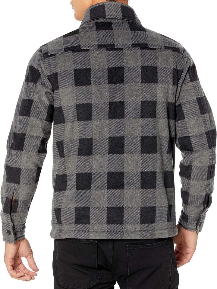 Comfortable Men's Fleece Shirt - Max-Black-S-Nora Luxe