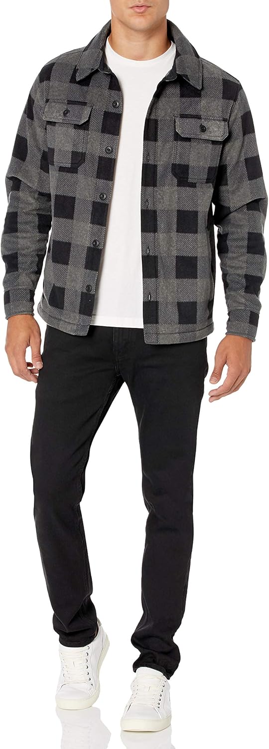 Comfortable Men's Fleece Shirt - Max-Black-S-Nora Luxe