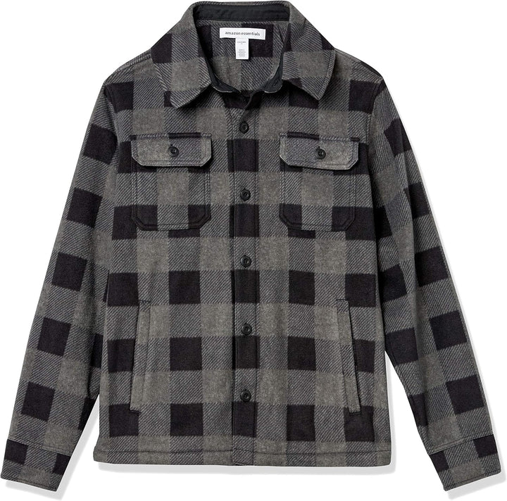 Comfortable Men's Fleece Shirt - Max-Black-S-Nora Luxe