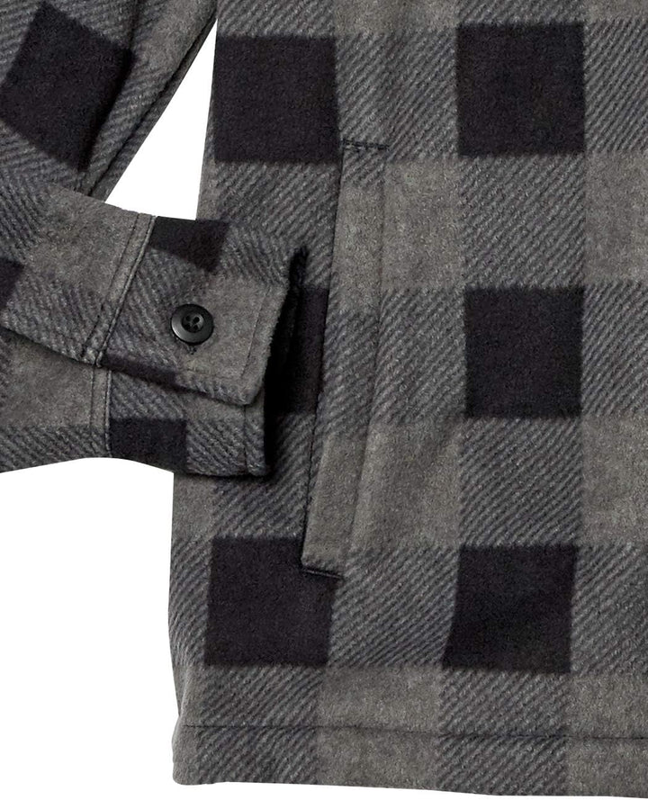 Comfortable Men's Fleece Shirt - Max-Black-S-Nora Luxe