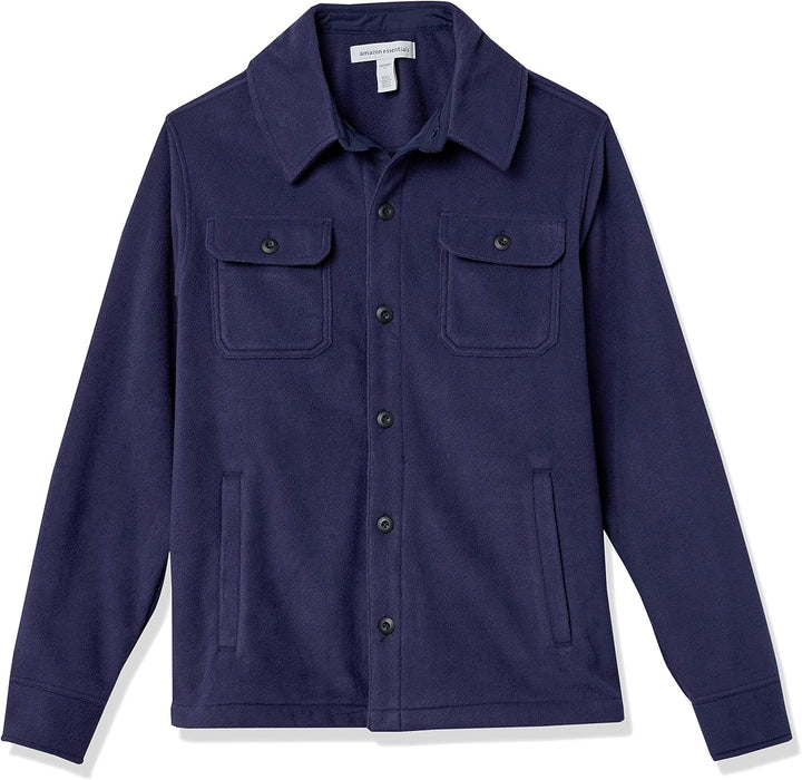 Comfortable Men's Fleece Shirt - Max-Black-S-Nora Luxe