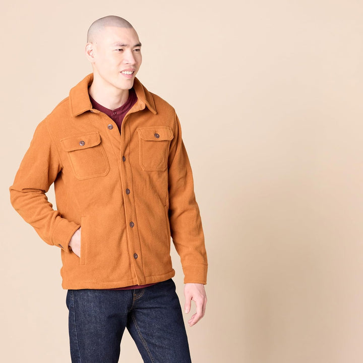 Comfortable Men's Fleece Shirt - Max-Black-S-Nora Luxe