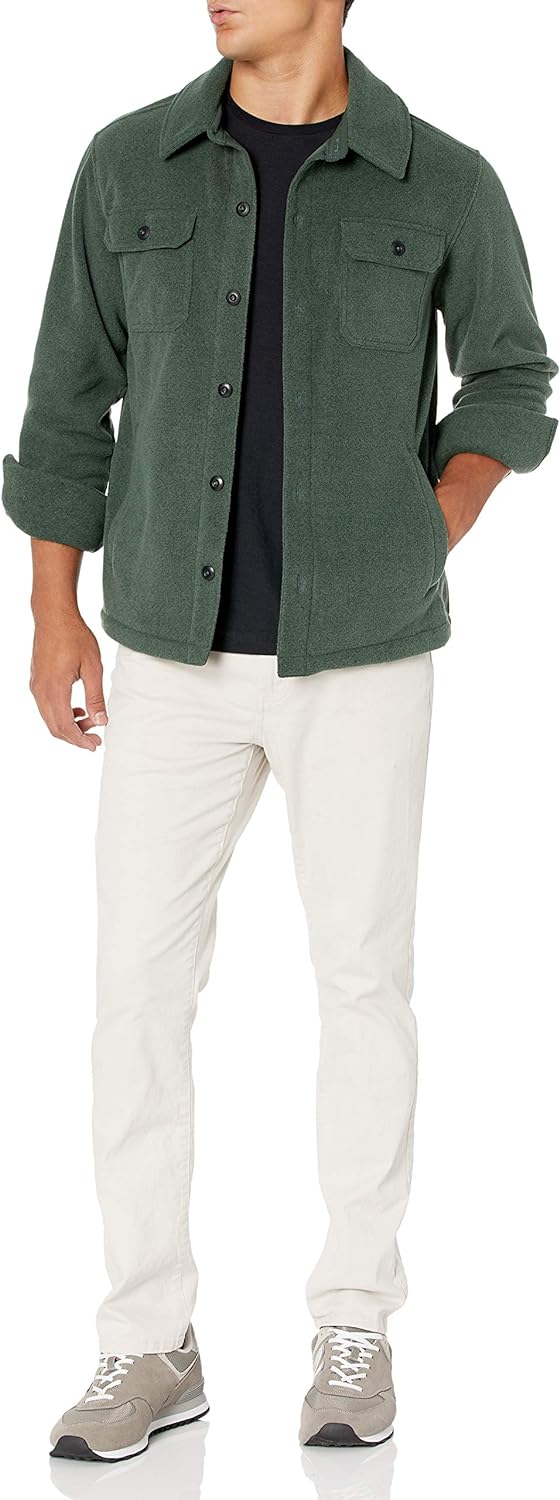 Comfortable Men's Fleece Shirt - Max-Black-S-Nora Luxe