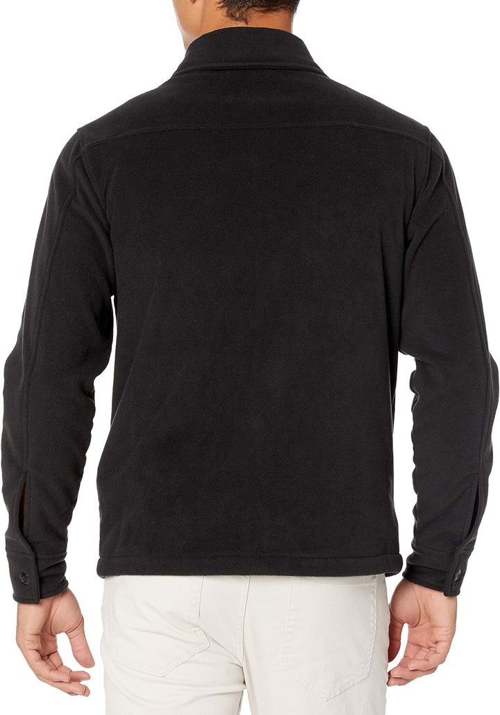 Comfortable Men's Fleece Shirt - Max-Black-S-Nora Luxe