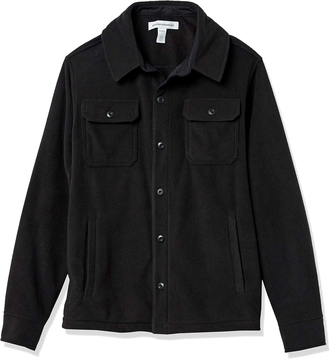 Comfortable Men's Fleece Shirt - Max-Black-S-Nora Luxe