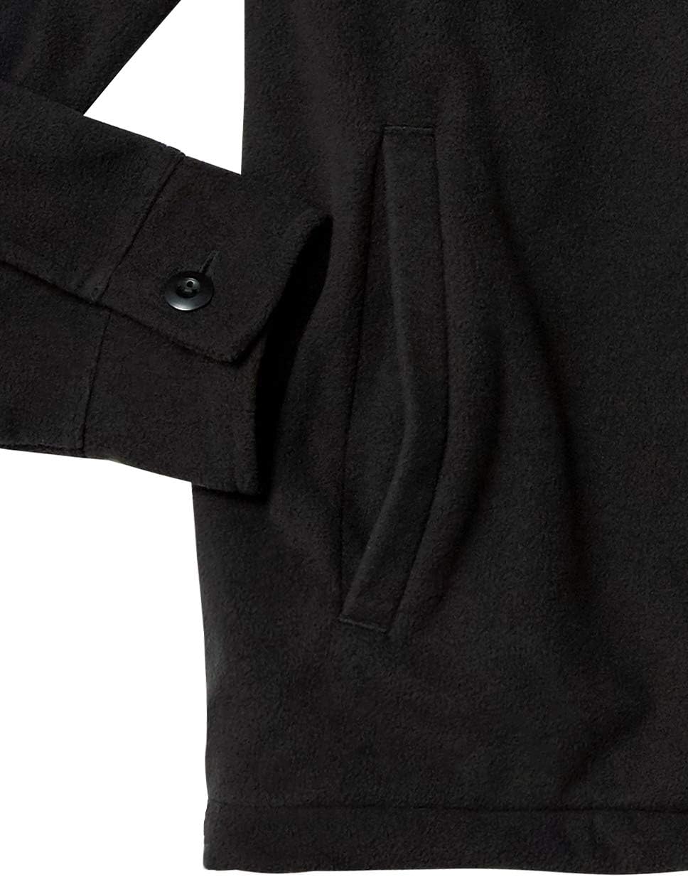 Comfortable Men's Fleece Shirt - Max-Black-S-Nora Luxe
