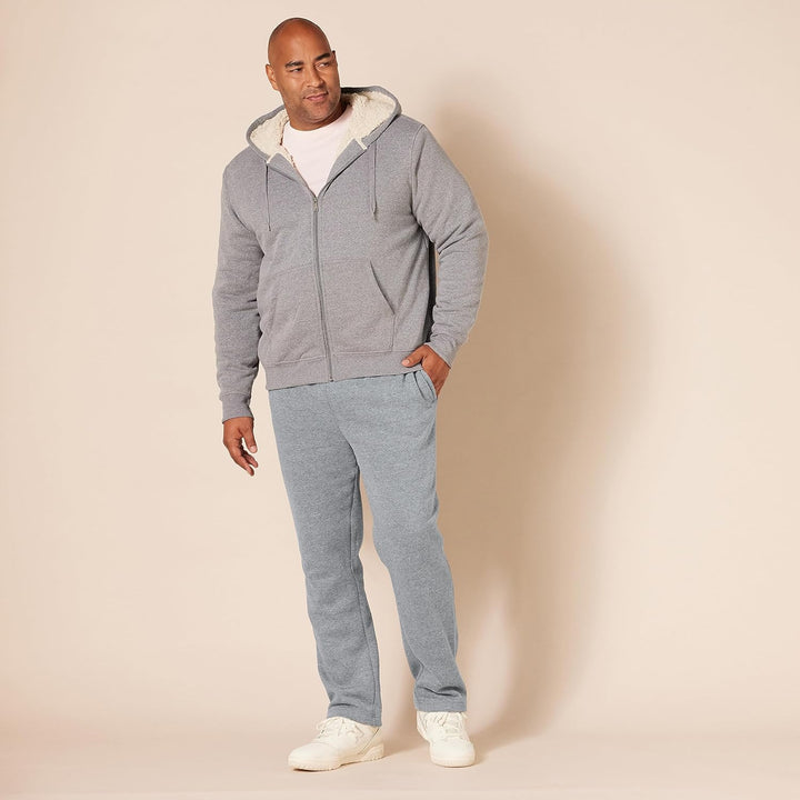 Comfortable Men's Fleece Sweatpants - Luca-Black-S-Nora Luxe