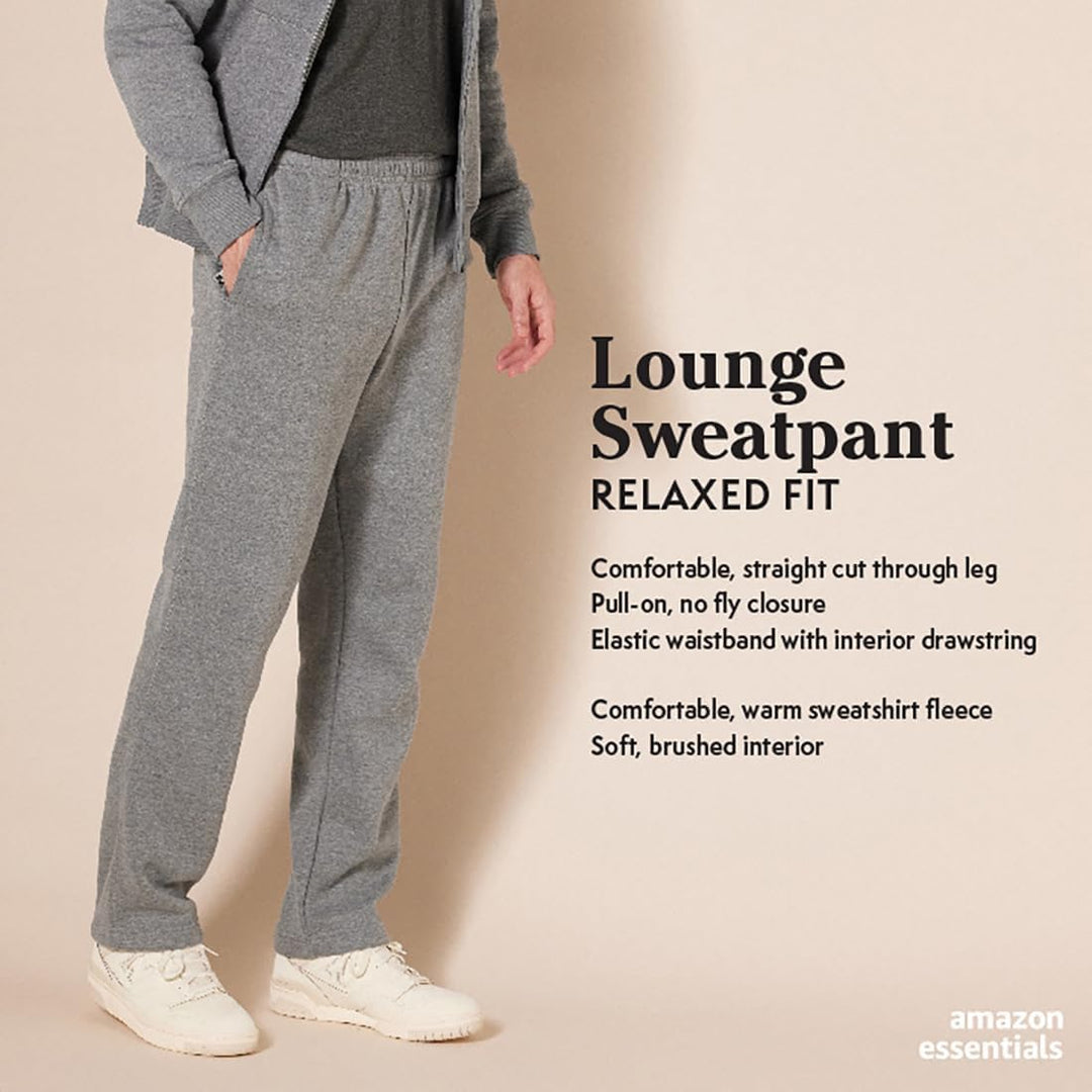Comfortable Men's Fleece Sweatpants - Luca-Black-S-Nora Luxe