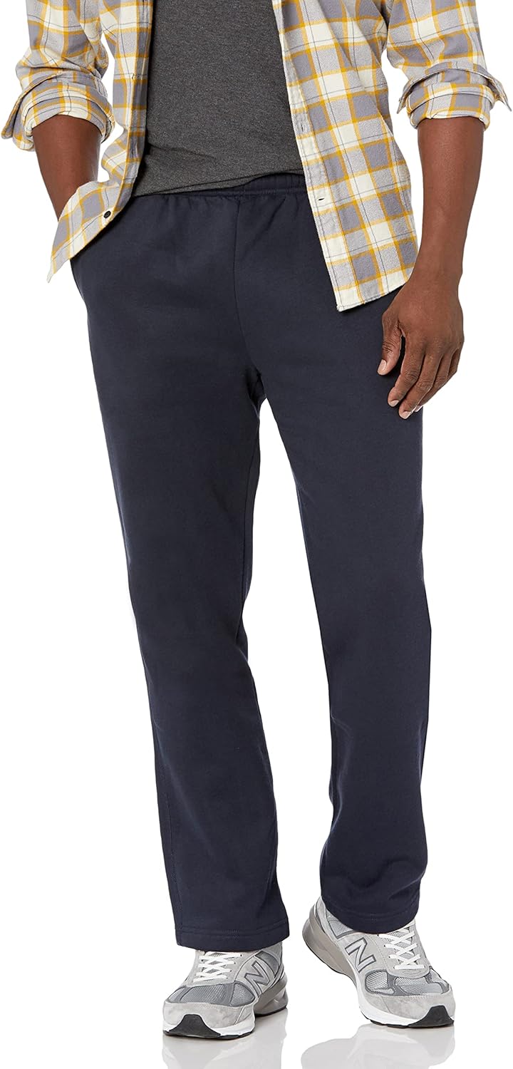 Comfortable Men's Fleece Sweatpants - Luca-Dark Blue-S-Nora Luxe