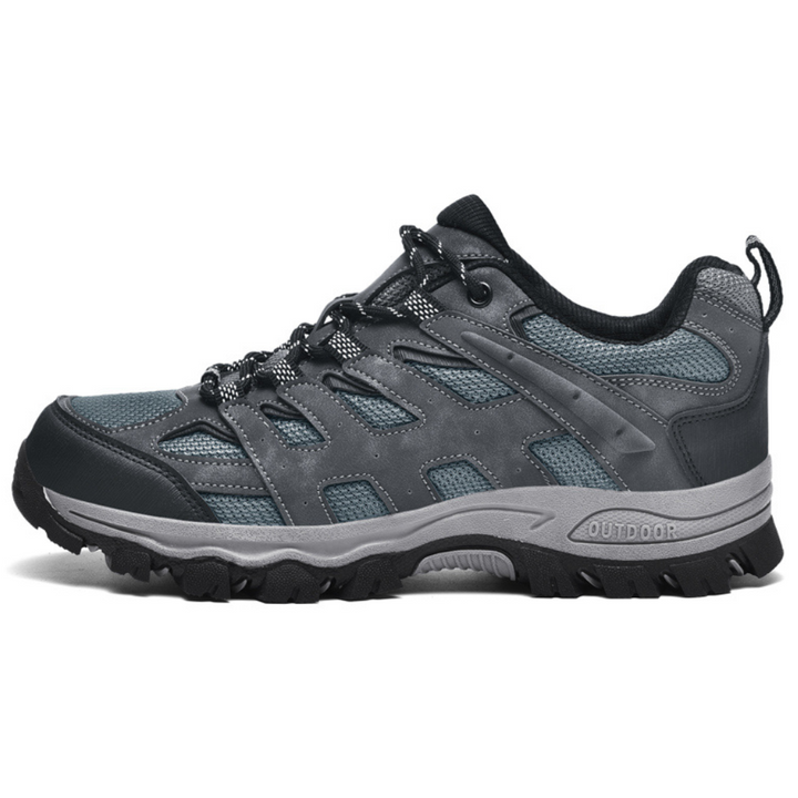 Comfortable Men's Hiking Shoes - TerraTrek-6-Gray-Nora Luxe