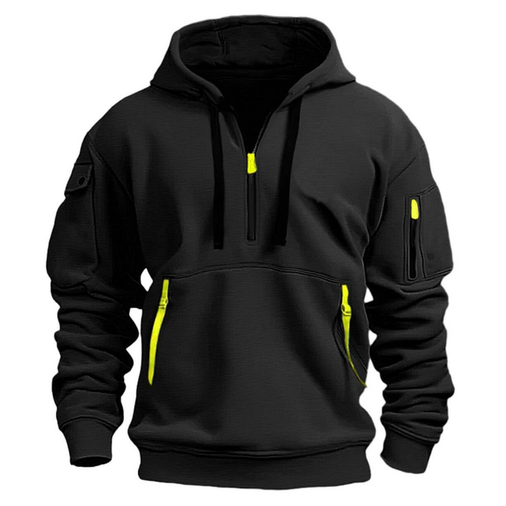 Comfortable Men's Hoodie - Levi-Black-S-Nora Luxe