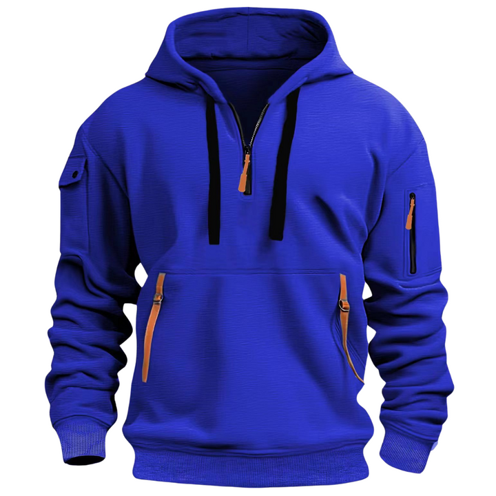 Comfortable Men's Hoodie - Levi-Blue-S-Nora Luxe
