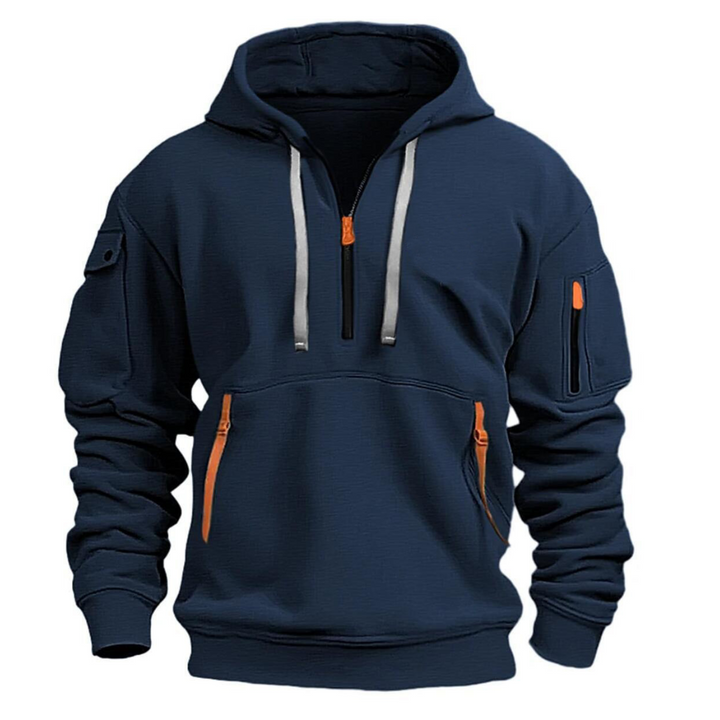 Comfortable Men's Hoodie - Levi-Dark blue-S-Nora Luxe
