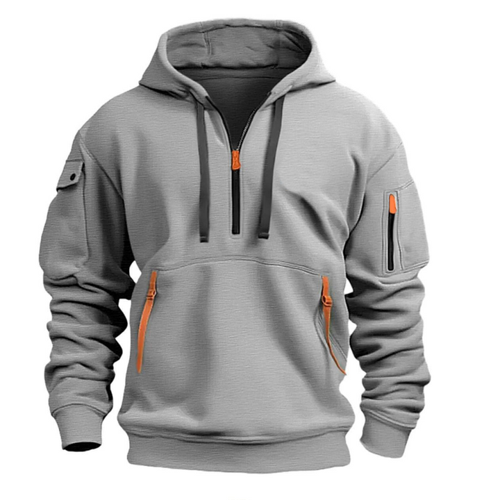 Comfortable Men's Hoodie - Levi-Light gray-S-Nora Luxe