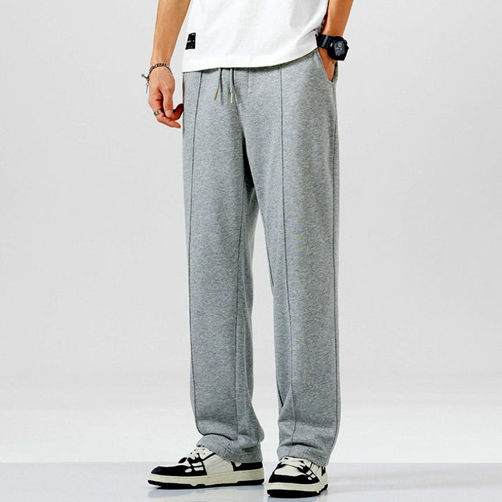 Comfortable Men's Jogging Trousers - Liam-Khaki-L-Nora Luxe