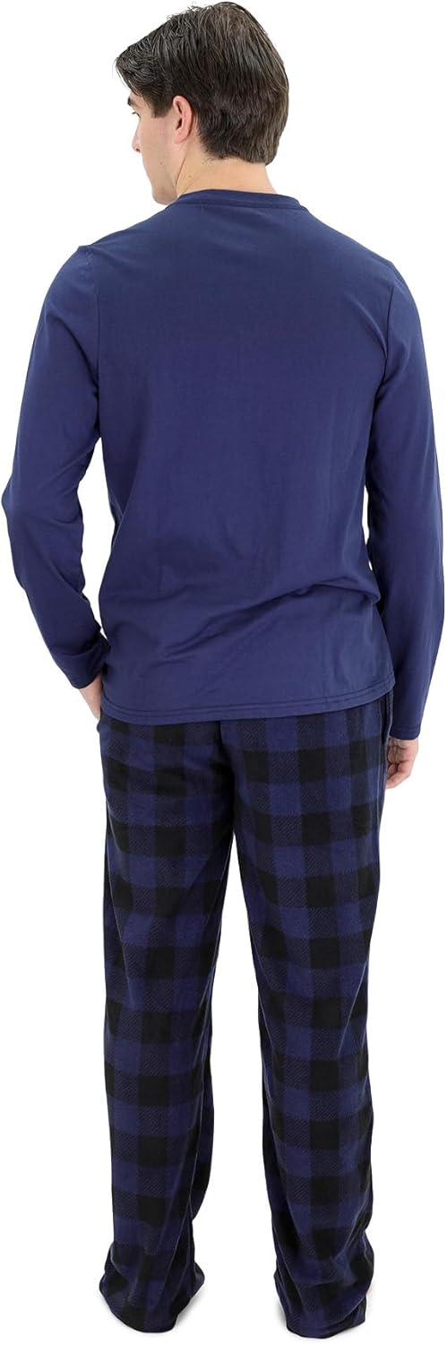 Comfortable Men's Pajama Set - Sean-Black Red-S-Nora Luxe