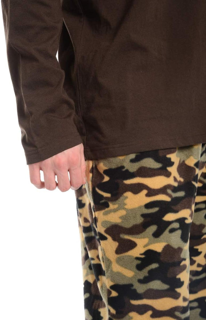 Comfortable Men's Pajama Set - Sean-Black Red-S-Nora Luxe