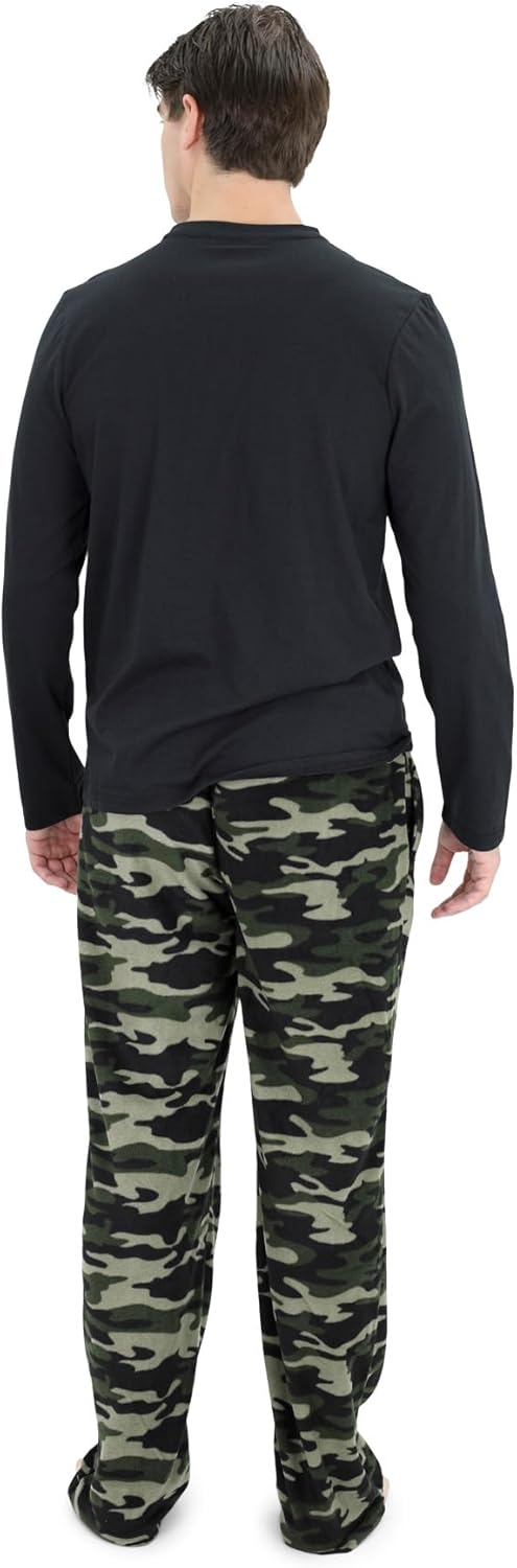 Comfortable Men's Pajama Set - Sean-Black Red-S-Nora Luxe
