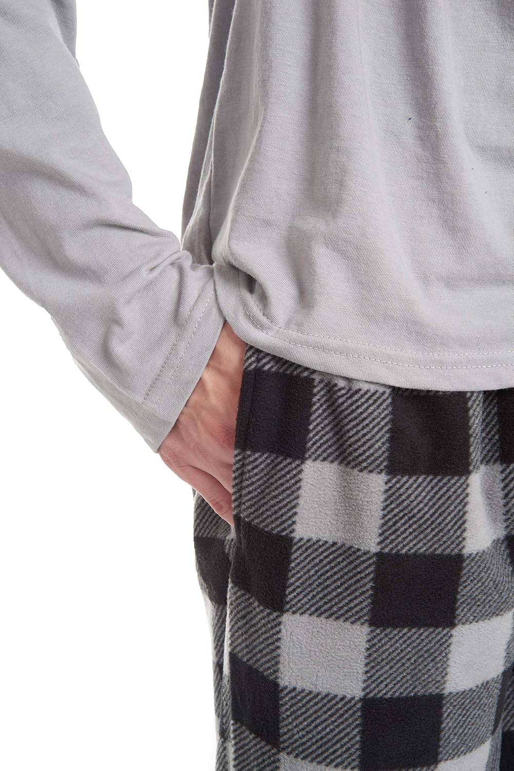 Comfortable Men's Pajama Set - Sean-Black Red-S-Nora Luxe