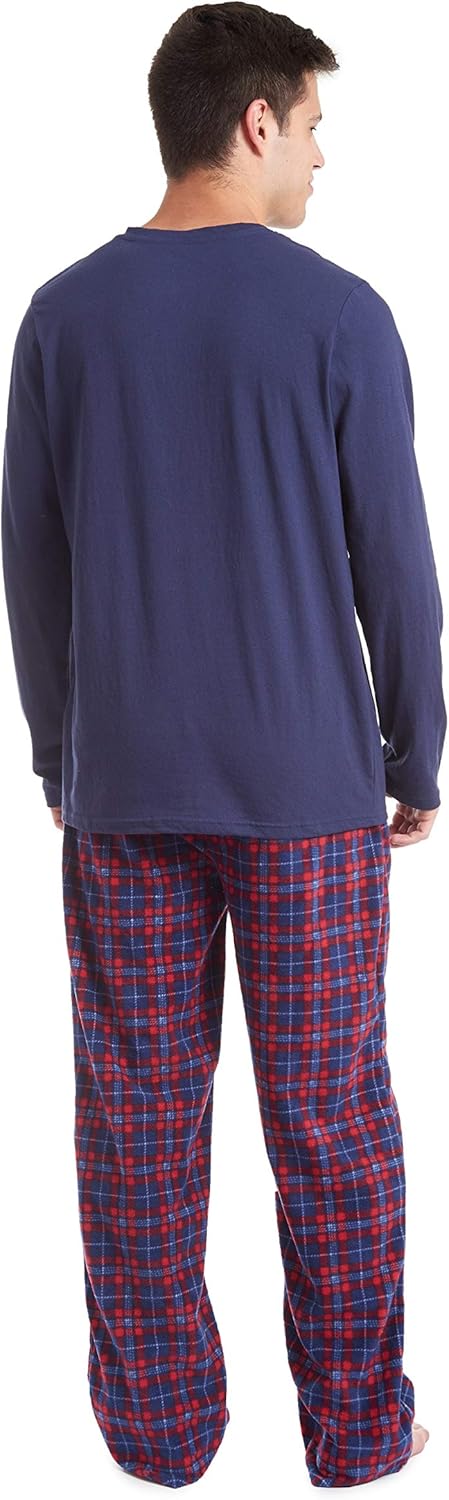 Comfortable Men's Pajama Set - Sean-Black Red-S-Nora Luxe