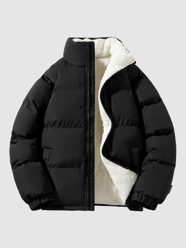 Comfortable Men's Puffer Jacket - Arlo-Black-S-Nora Luxe