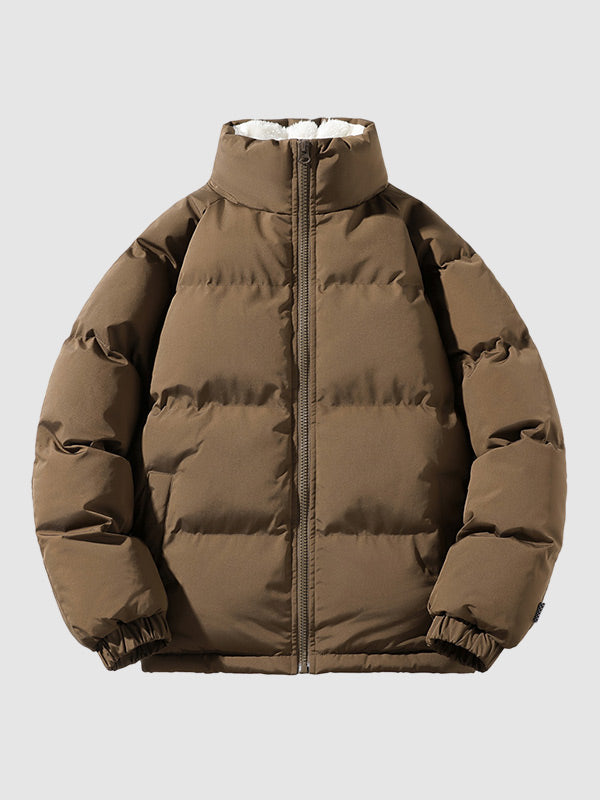 Comfortable Men's Puffer Jacket - Arlo-Brown-S-Nora Luxe