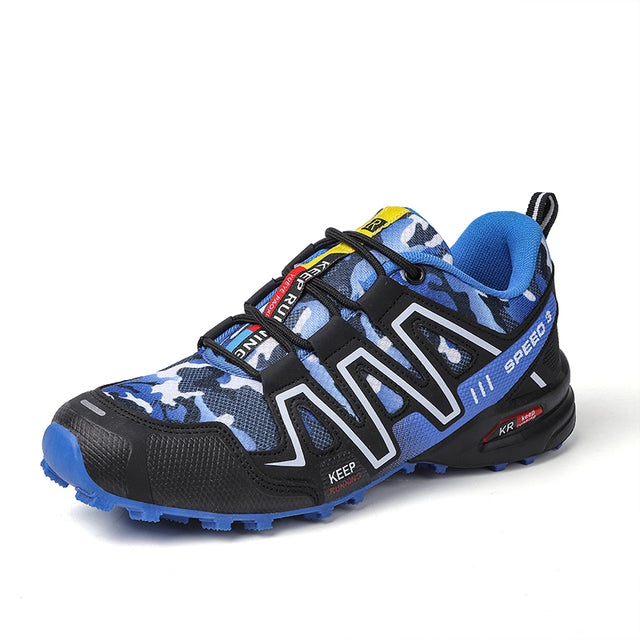 Comfortable Men's Shoe for Hiking and Trekking - RoverTrail-Blue-6-Nora Luxe