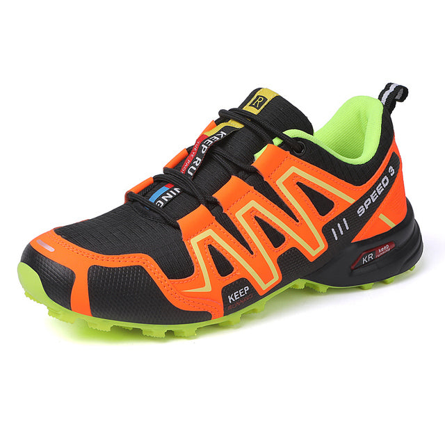 Comfortable Men's Shoe for Hiking and Trekking - RoverTrail-Orange-yellow-6-Nora Luxe