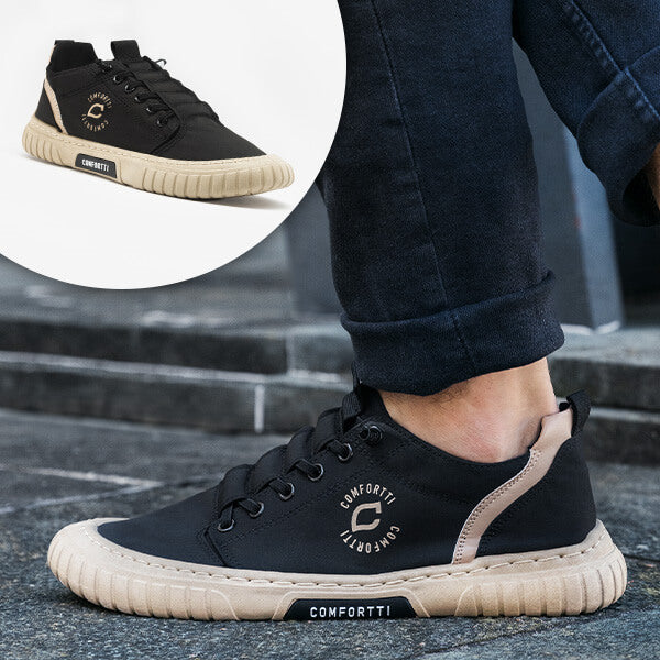 Comfortable Men's Sneaker – Daan-Black-6.5-Nora Luxe