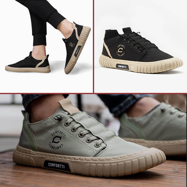 Comfortable Men's Sneaker – Daan-Black-6.5-Nora Luxe