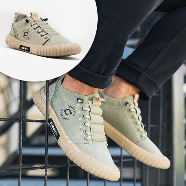 Comfortable Men's Sneaker – Daan-Green-6.5-Nora Luxe