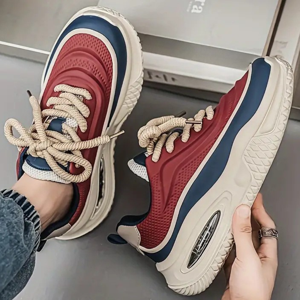 Comfortable Men's Sneakers - Noah-Beige-6-Nora Luxe