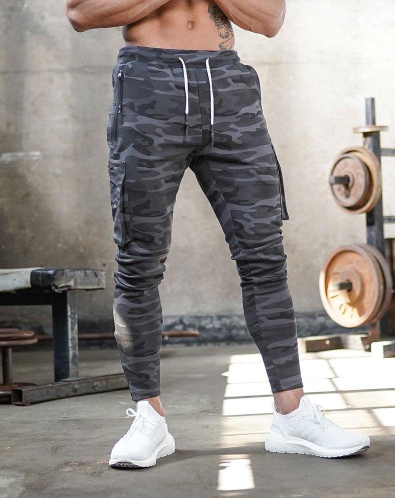 Comfortable Men's Sports Trousers - Max-Camouflage-S-Nora Luxe