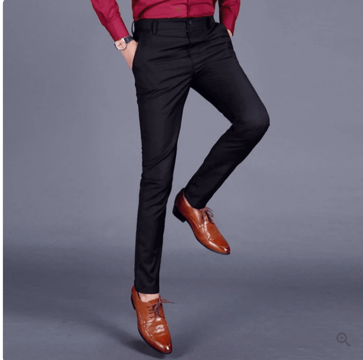 Comfortable Men's Stretch Trousers - Oliver-Blue-29-Nora Luxe