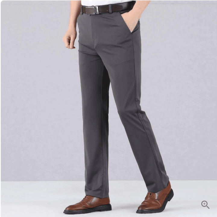 Comfortable Men's Stretch Trousers - Oliver-Blue-29-Nora Luxe