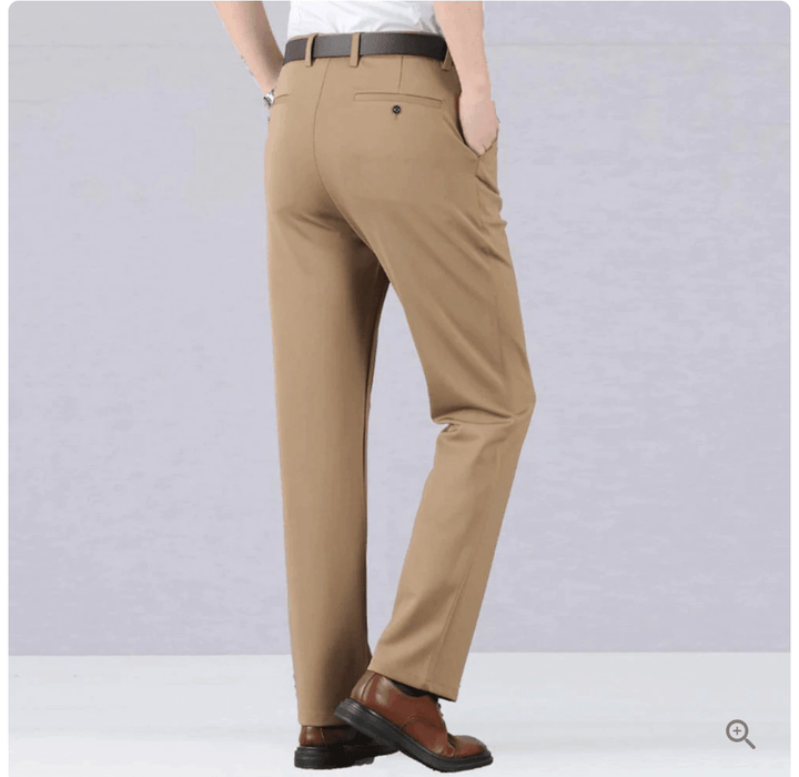 Comfortable Men's Stretch Trousers - Oliver-Blue-29-Nora Luxe