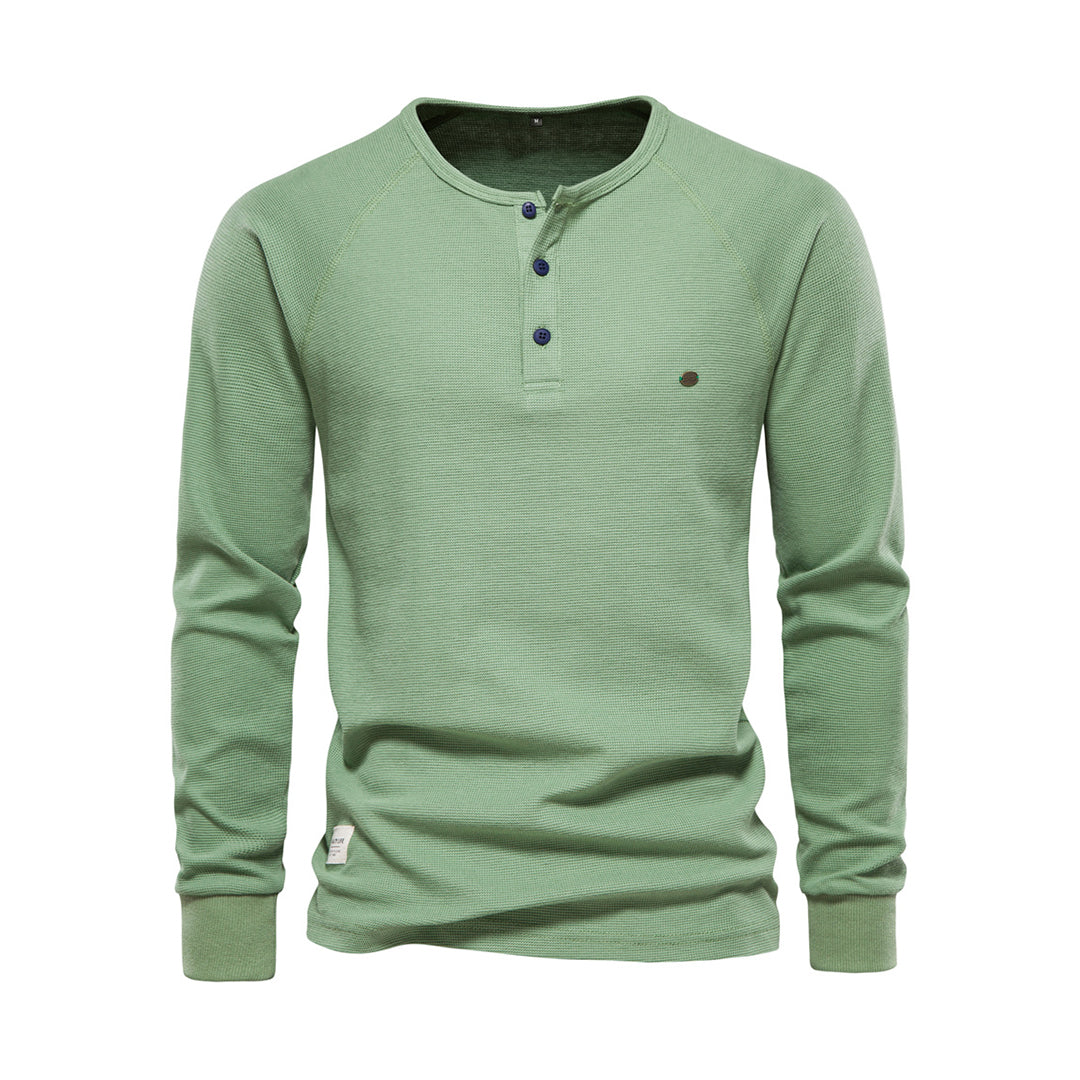 Comfortable Men's Sweater - Arvid-Green-S-Nora Luxe