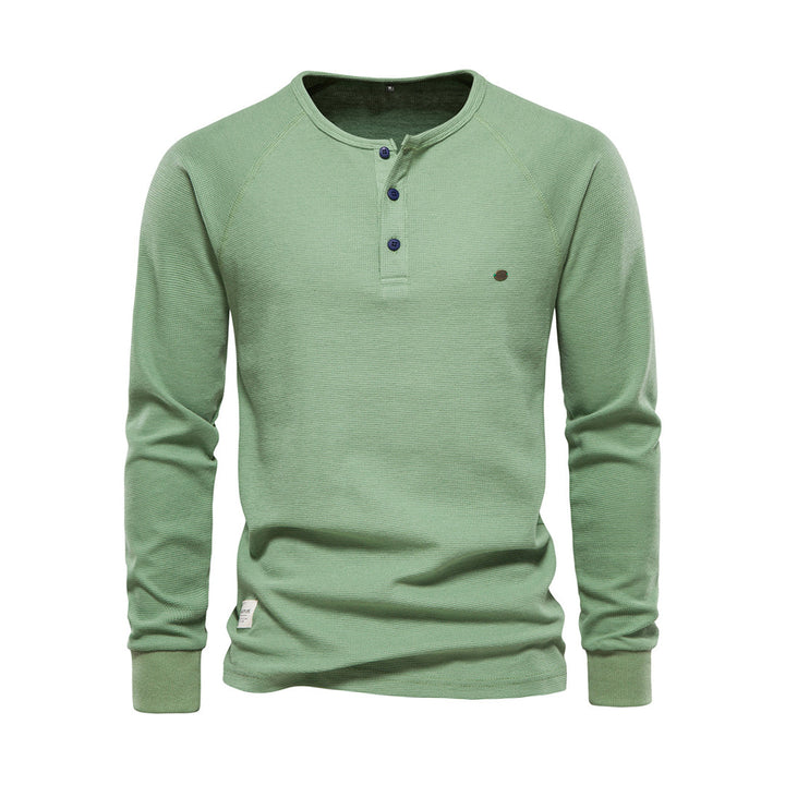 Comfortable Men's Sweater - Arvid-Green-S-Nora Luxe