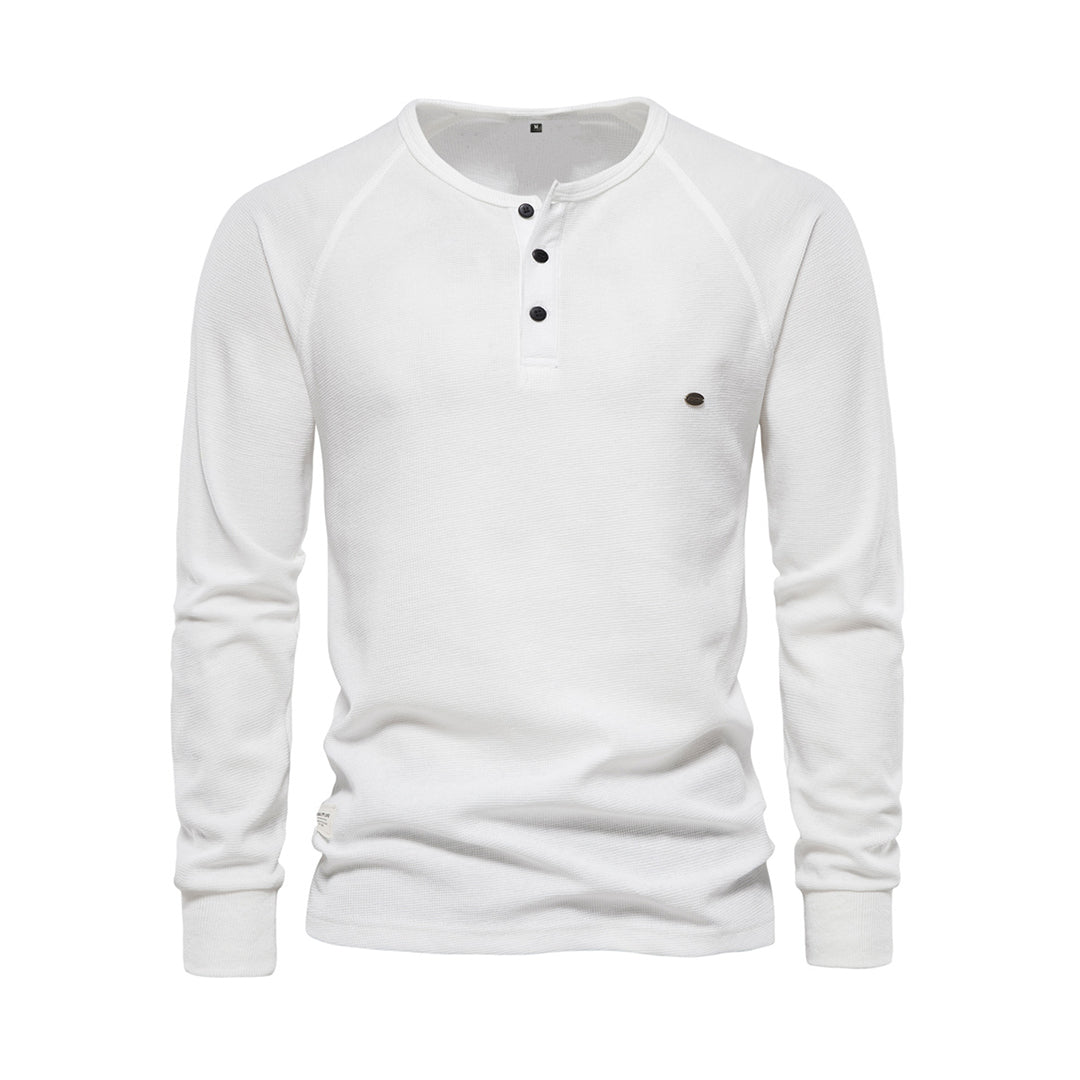 Comfortable Men's Sweater - Arvid-White-S-Nora Luxe