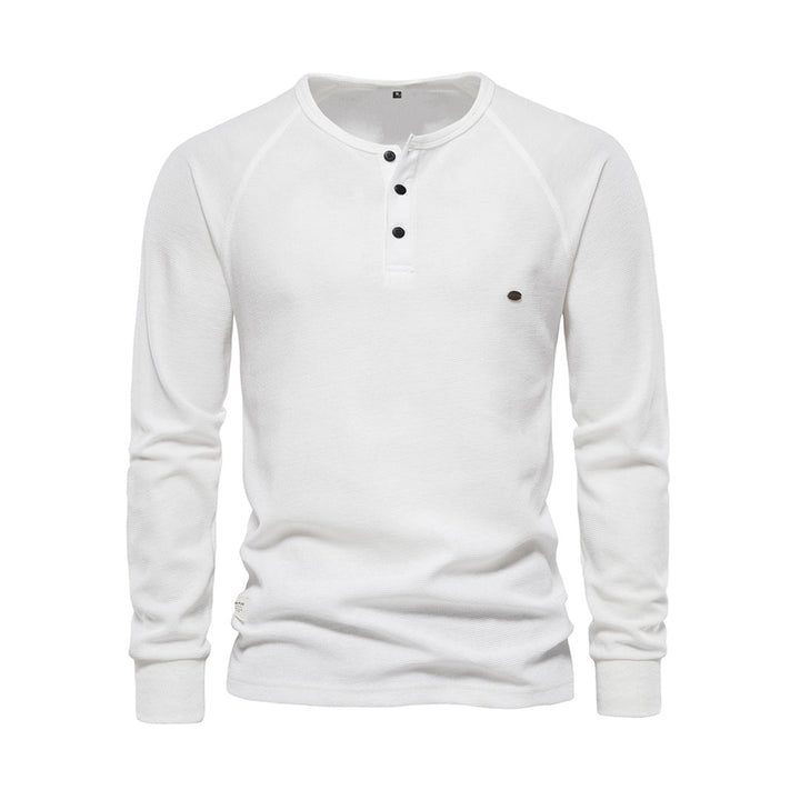 Comfortable Men's Sweater - Arvid-White-S-Nora Luxe