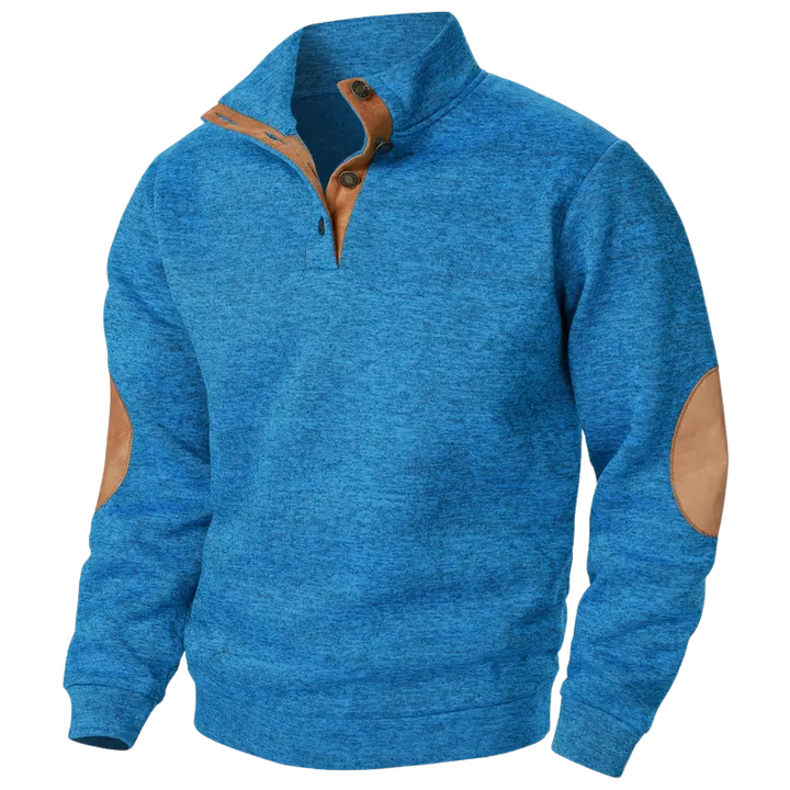 Comfortable Men's Sweater - Lars-Blue-S-Nora Luxe
