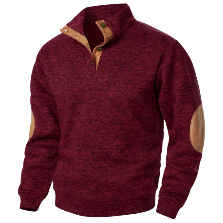 Comfortable Men's Sweater - Lars-Bordeaux-S-Nora Luxe
