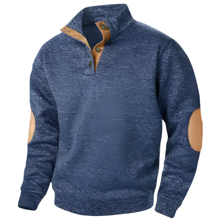Comfortable Men's Sweater - Lars-Dark blue-S-Nora Luxe