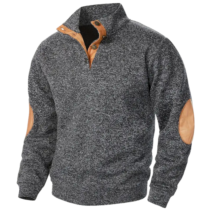 Comfortable Men's Sweater - Lars-Dark gray-S-Nora Luxe